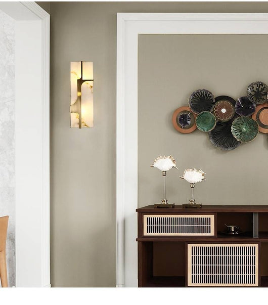 Lámpara de Pared de Mármol para Sala de Estar Estilo Moderno - Image 9