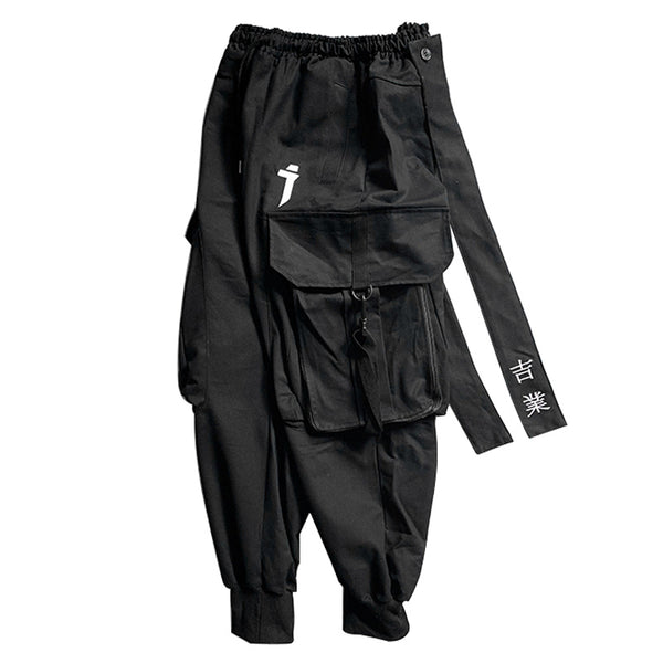 Pantalones Cargo con Bordados Decorativos