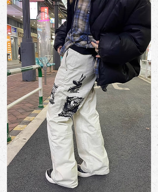 Jeans Hombre Estampado Hip Hop Primavera - Image 14