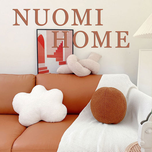 Almohada Nube Suave con Formas Geométricas y Cuerda Anudada - Image 11