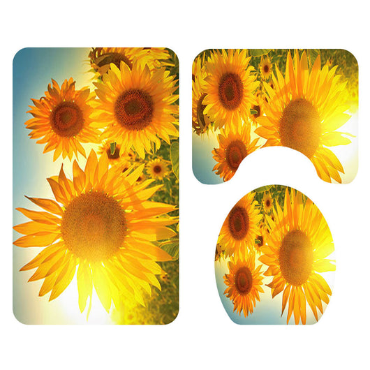 Juego de Baño Estampado Girasoles - 4 Piezas Completas - Image 25