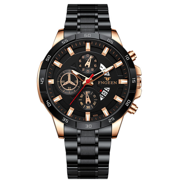 Reloj Deportivo Multifuncional para Hombre con Seis Agujas y Tres Esferas