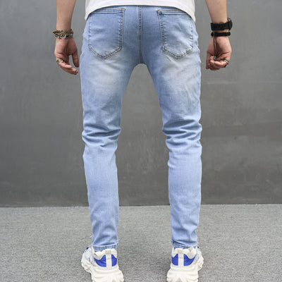 Jeans Skinny Elásticos de Algodón para Hombre - Image 5