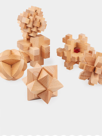 Puzzle 3D Luban de Madera - Juego Educativo de Desbloqueo - Image 10