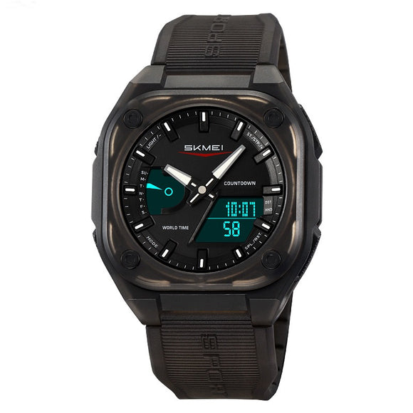 Reloj Electrónico Deportivo Dual con Insertos Luminosos e Impermeabilidad Total