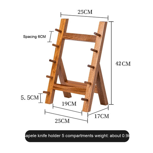 Soporte para Cuchillos de Madera Sapele - Organizador de Cocina Premium - Image 10
