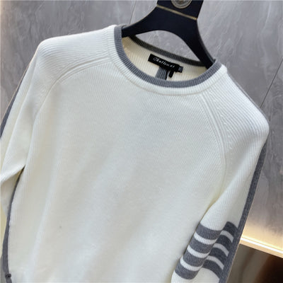 Suéter de Cuello Redondo a Rayas - Pullover Versátil para Hombre Joven - Image 25