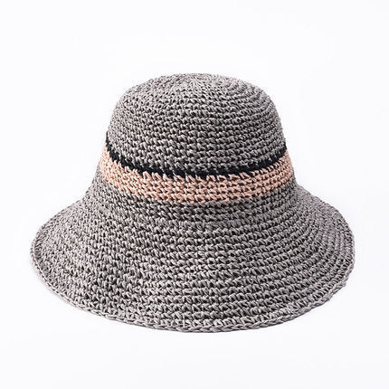 Sombrero de Paja Plegable para Mujer - Versátil y Hecho a Mano - Image 4