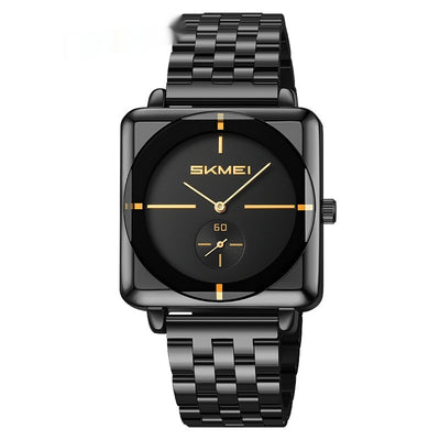 Reloj de Acero Cuadrado con Subdial de Segundos - Movimiento de Cuarzo - Image 11