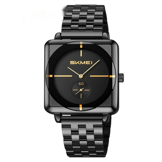 Reloj de Acero Cuadrado con Subdial de Segundos - Movimiento de Cuarzo - Image 11