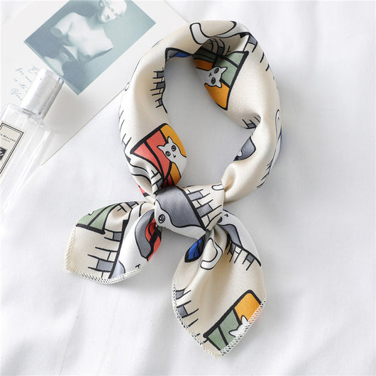 Pañuelo de Seda Artificial Satinado Versátil para Cualquier Ocasión - Image 4