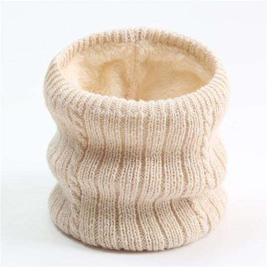 Bufanda Tejida de Rayas Anchas con Forro Polar para Hombre - Image 11