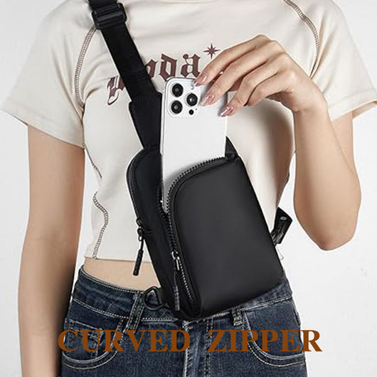 Bolsa Bandolera Minimalista Impermeable de Poliéster Liso - Image 12