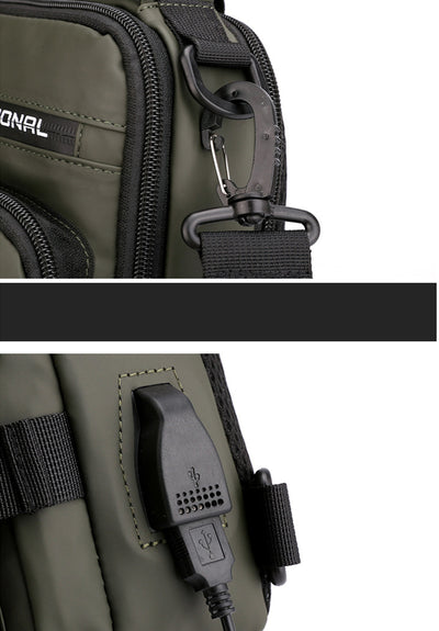 Mochila Cruzada Multifuncional para Hombre - Bolsa Pecho y Hombro - Image 26