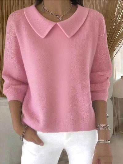 Polo Mujer Cuello V Manga Larga Color Sólido - Image 19