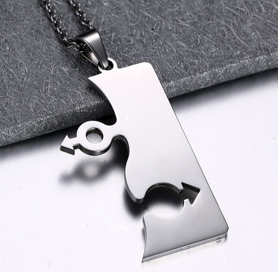 Collar Colgante de Amistad Divisible - Image 2