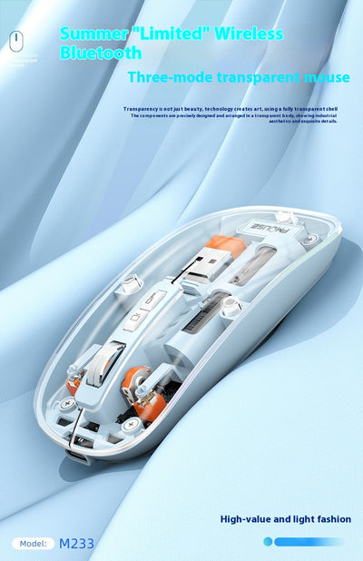 Ratón Inalámbrico Transparente para Computadora y Laptop - Image 25