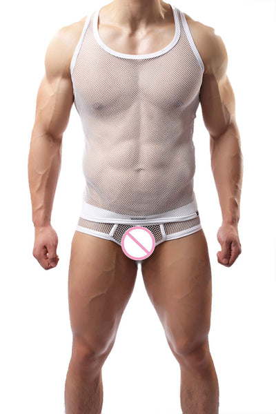 Chaleco Deportivo de Malla para Hombre - Talla Grande - Image 6