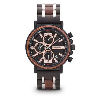 Reloj de Madera Maciza Multifuncional - Image 18