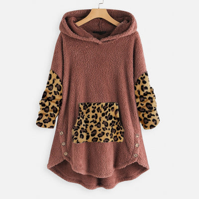 Sudadera Hoodie de Felpa Manga Larga Suelta y Cómoda - Image 3