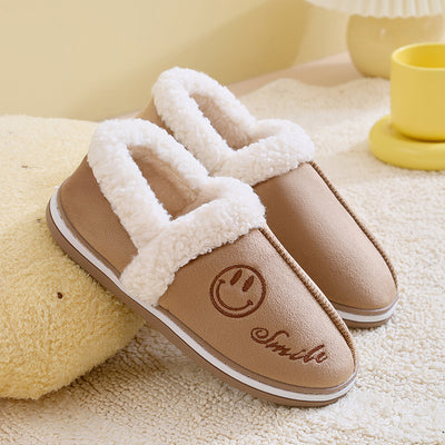 Pantuflas Térmicas para Mujer con Suela Gruesa y Diseño Sonriente - Image 11