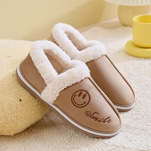 Pantuflas Térmicas para Mujer con Suela Gruesa y Diseño Sonriente - Image 11