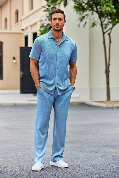 Pantalón Corto Suelto de Ocio - Traje Deportivo Casual - Image 42