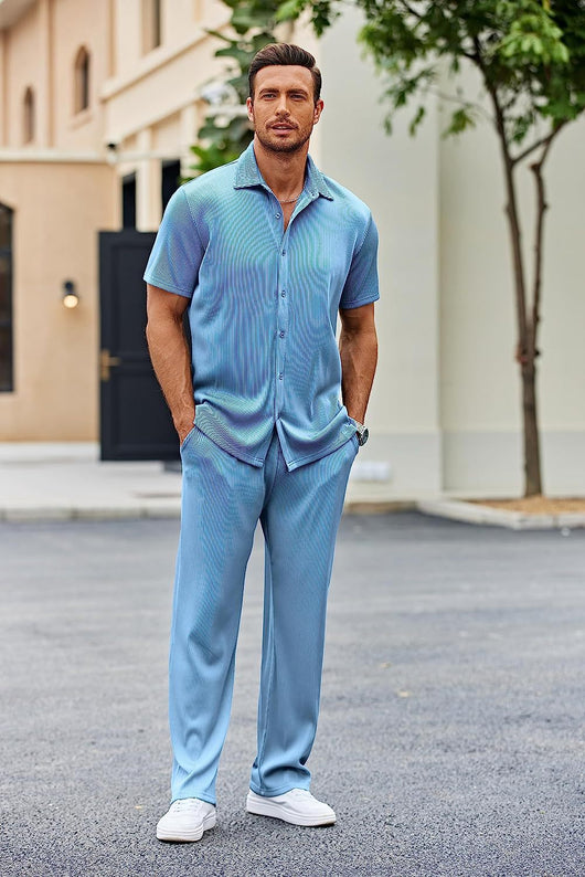 Pantalón Corto Suelto de Ocio - Traje Deportivo Casual - Image 42
