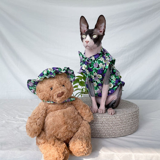 Vestido Floral Verano para Gatos Sphinx - Tela Ligera y Fresca - Image 12