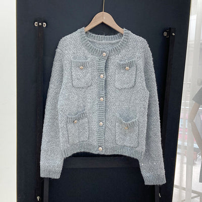 Cardigan Tejido Mujer Cuello V Corto - Perfecto para Primavera y Otoño - Image 13