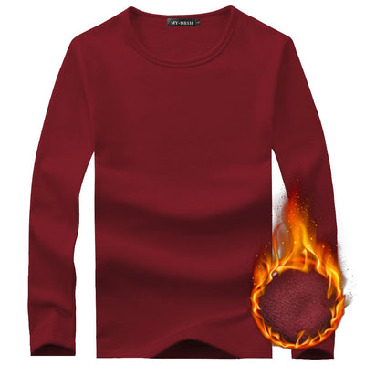 Camiseta Térmica Manga Larga Hombre Invierno - Terciopelo Suave Ajuste Slim Tallas Grandes - Image 8