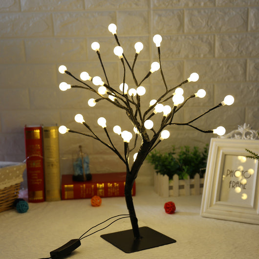 Lámpara Nocturna Árbol Esfera con Estrella LED - Image 3