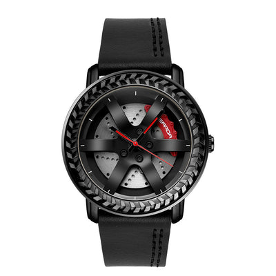Reloj de Pulsera Rojo con Correa de Malla - Image 8