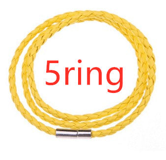 Pulsera de Cuero Trenzado Personalizada para Hombre con Nombre y Acero Inoxidable - Image 80