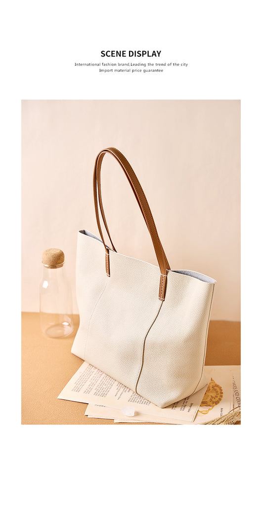Bolso Tote de Cuero Genuino Hecho a Mano - Bolsa Portátil para Mujer - Image 13