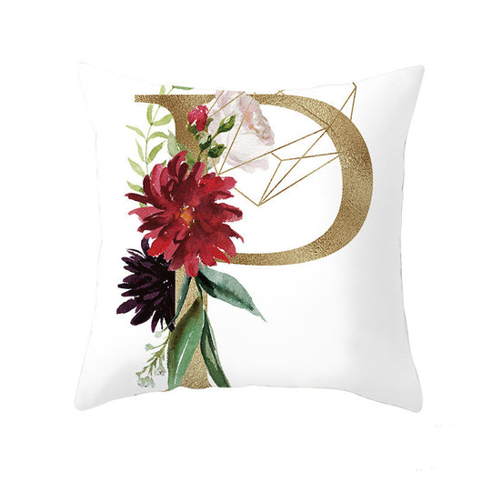 Funda de Almohada Nórdica con Letras Doradas y Diseño Geométrico - Image 27
