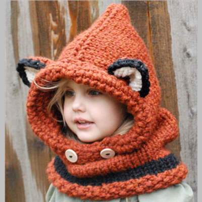 Gorros de Invierno Tejidos a Mano para Niñas con Bufanda Integrada Diseño Osito - Image 6