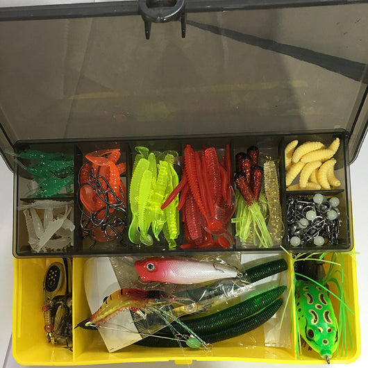 Kit Completo de Pesca 142 Piezas con Alicates y Señuelos Brillantes - Image 7