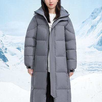 Abrigo Largo de Plumón de Pato Blanco para Hombre - Chaqueta Térmica Reforzada - Image 3