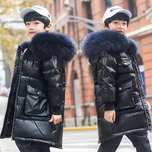 Chaqueta Acolchada de Algodón Brillante para Niños