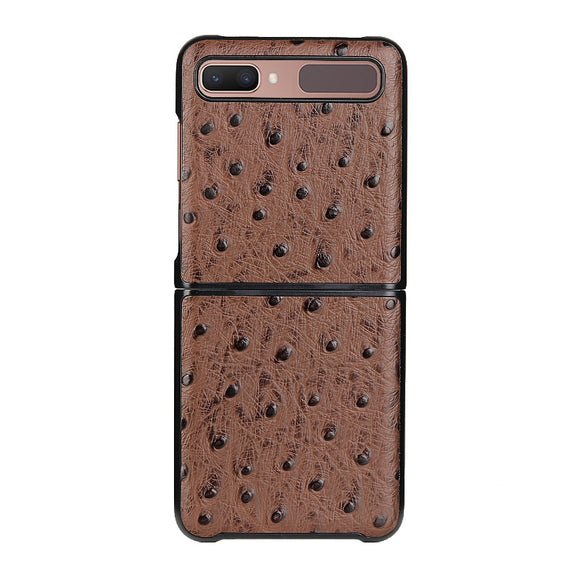 Funda Protectora de Cuero con Patrón Camel para Teléfono - Cierre Plegable