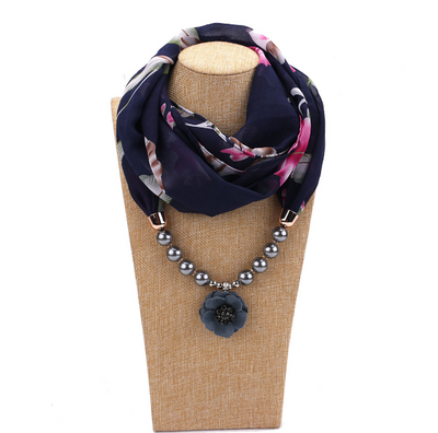 Collar Pañuelo de Gasa de Perlas - Image 8