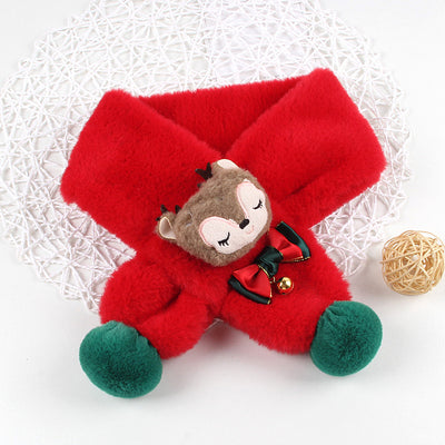 Babero Navideño Infantil con Pelaje Sintético de Conejo - Diseño Cartoon Unisex - Image 11