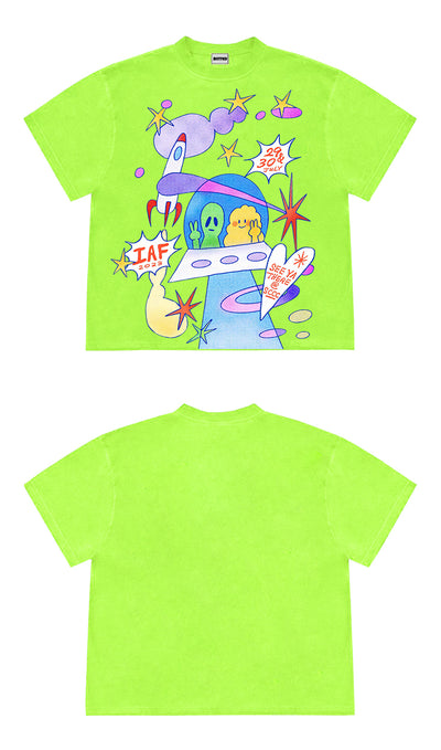 Camiseta Artística Diseño UFO Estilo Instagram - Image 11