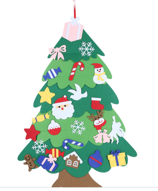 Árbol de Navidad DIY de Fieltro - Manualidades Navideñas para Niños - Image 4