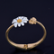 Pequeño daisy flower earrings earrings ring bracelet necklace Bracelet