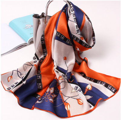 Pañuelo de Seda Largo Multifuncional para Primavera y Otoño - Image 8