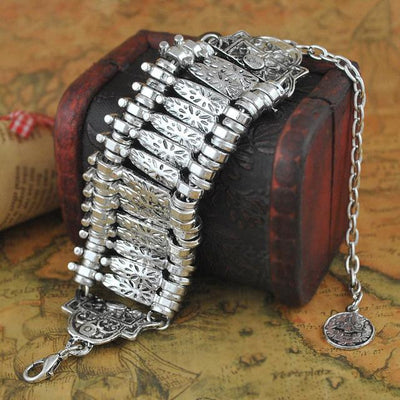 Anillo y Pulseras Boho Plata Tibetana - Image 3