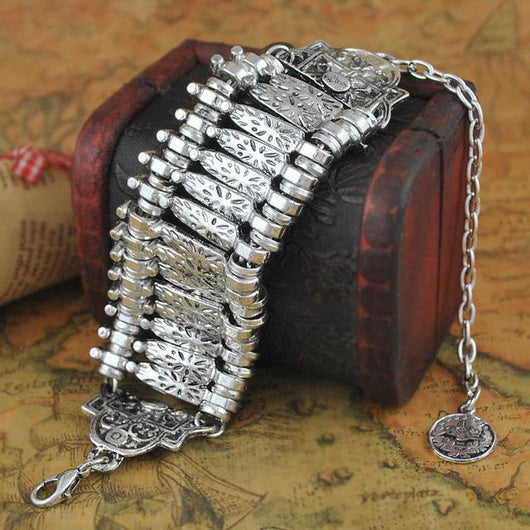 Anillo y Pulseras Boho Plata Tibetana - Image 3