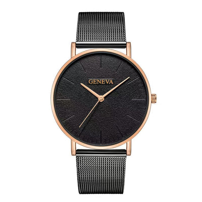 Reloj de Acero Inoxidable Geneva para Hombre con Malla Metálica - Image 18